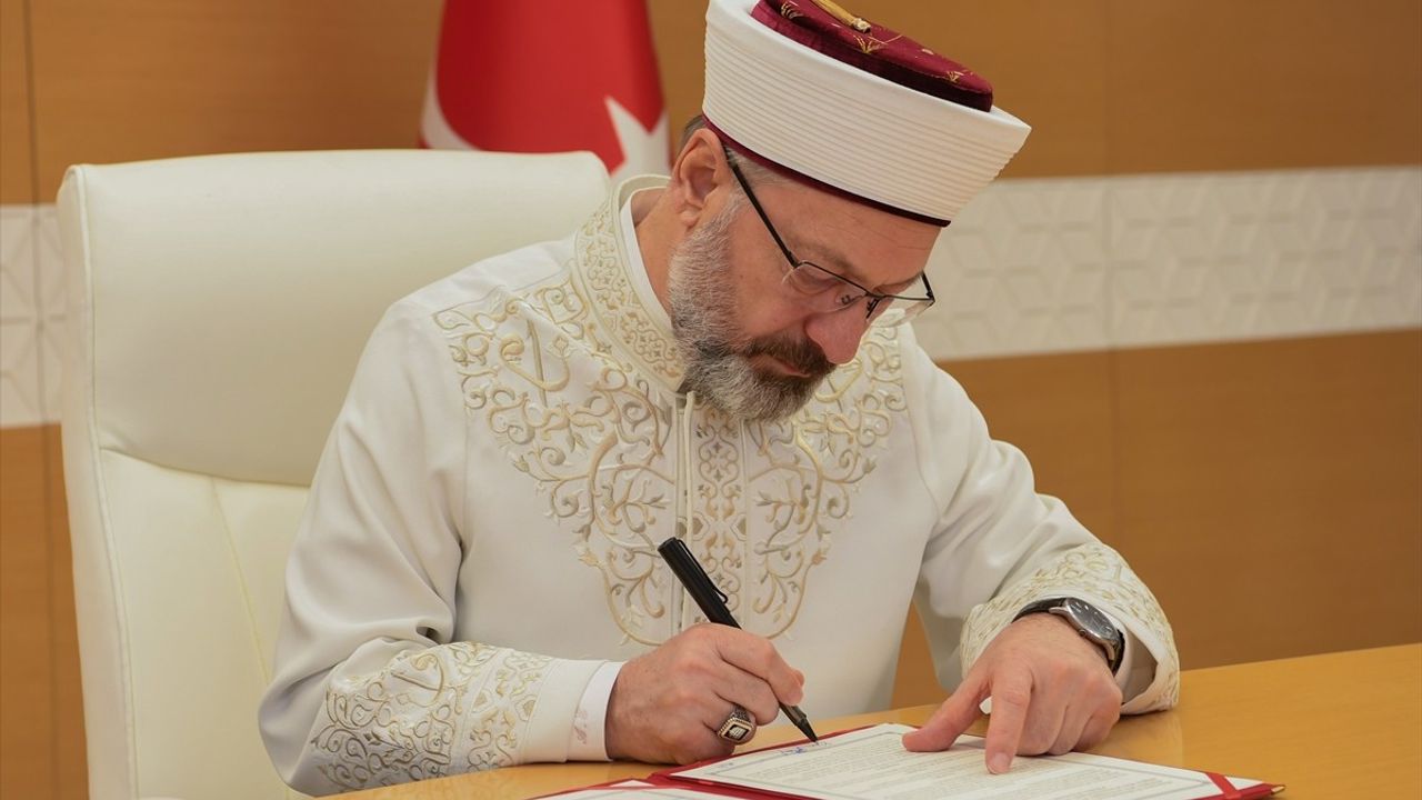 Diyanet İşleri Başkanlığı ve Kırgızistan Arasında Dini İşbirliği Protokolü İmzalandı