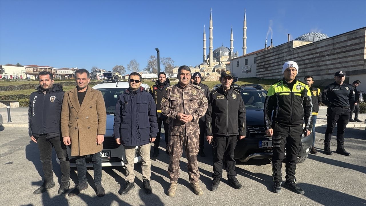 Edirne'de Yılbaşı Denetimi: Mobil Plaka Tanıma Sistemi Kullanıldı