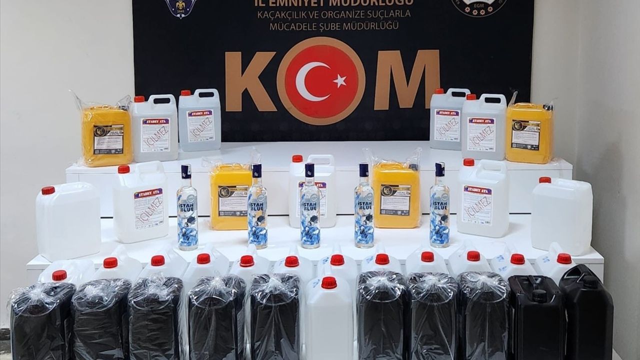 Elazığ'da Kaçak Etil Alkol Operasyonu: 190 Litre Ele Geçirildi