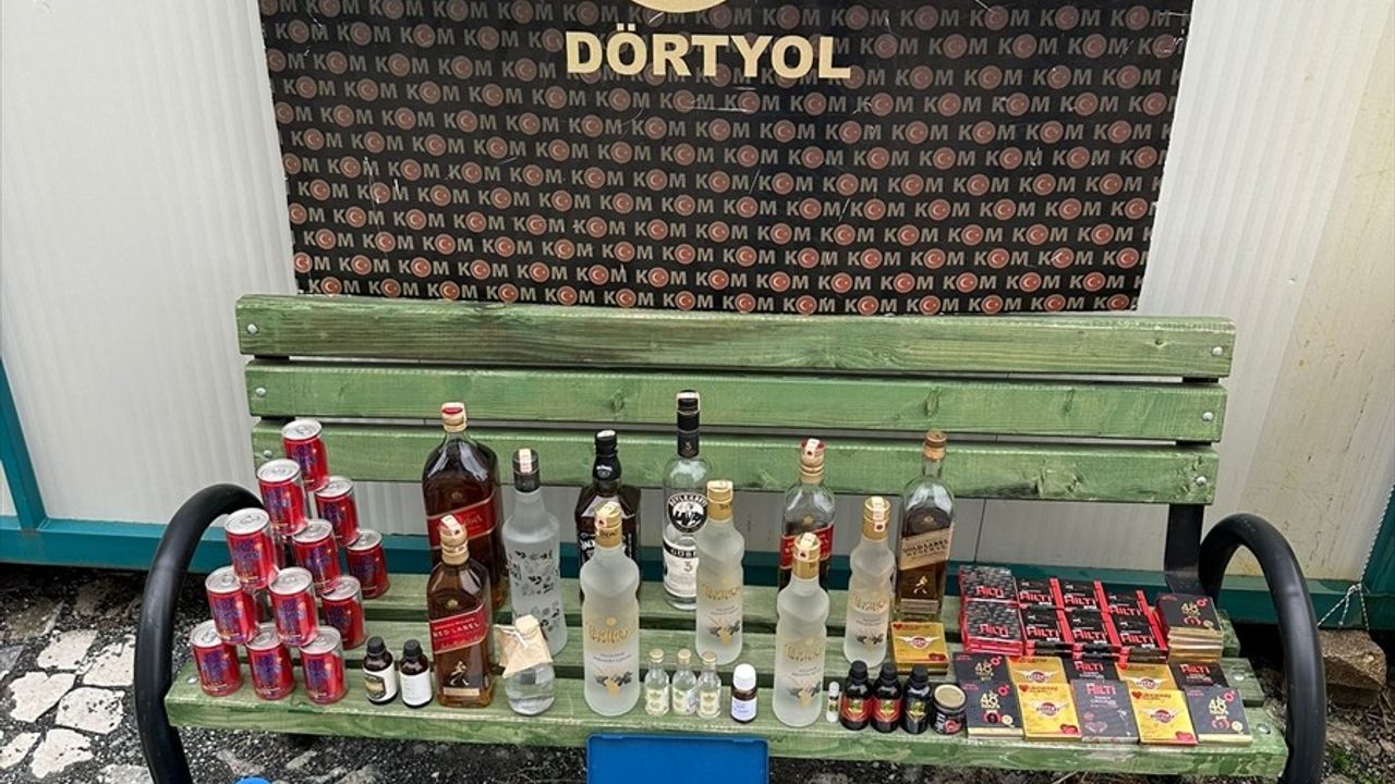 Hatay'da Büyük Sahte İçki Operasyonu: 1284 Litre Ele Geçirildi