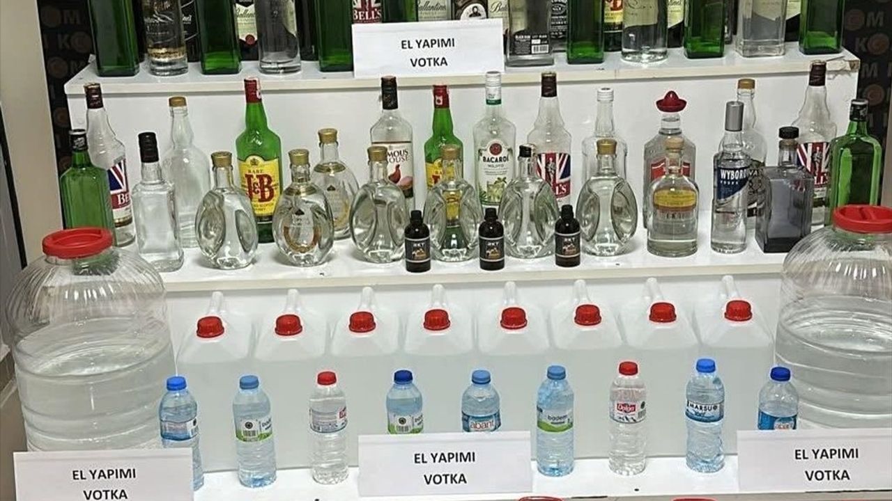 Kırşehir'de Kaçak Alkol Operasyonu