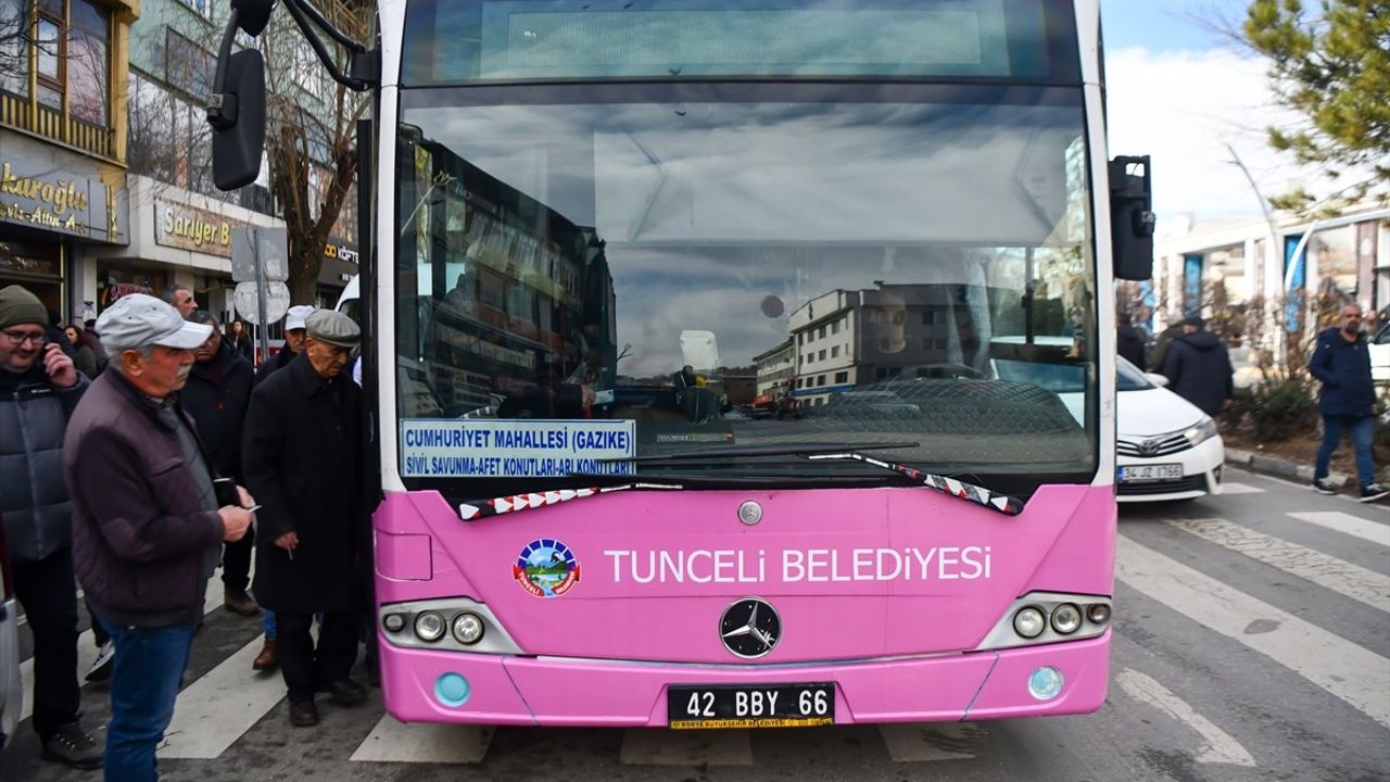 Konya'dan Tunceli'ye İki Yeni Otobüs Hizmete Girdi