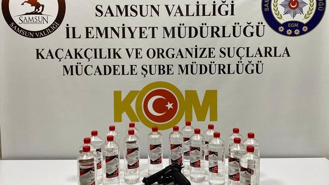 Samsun'da Kaçak İçki Operasyonu: 3 Gözaltı