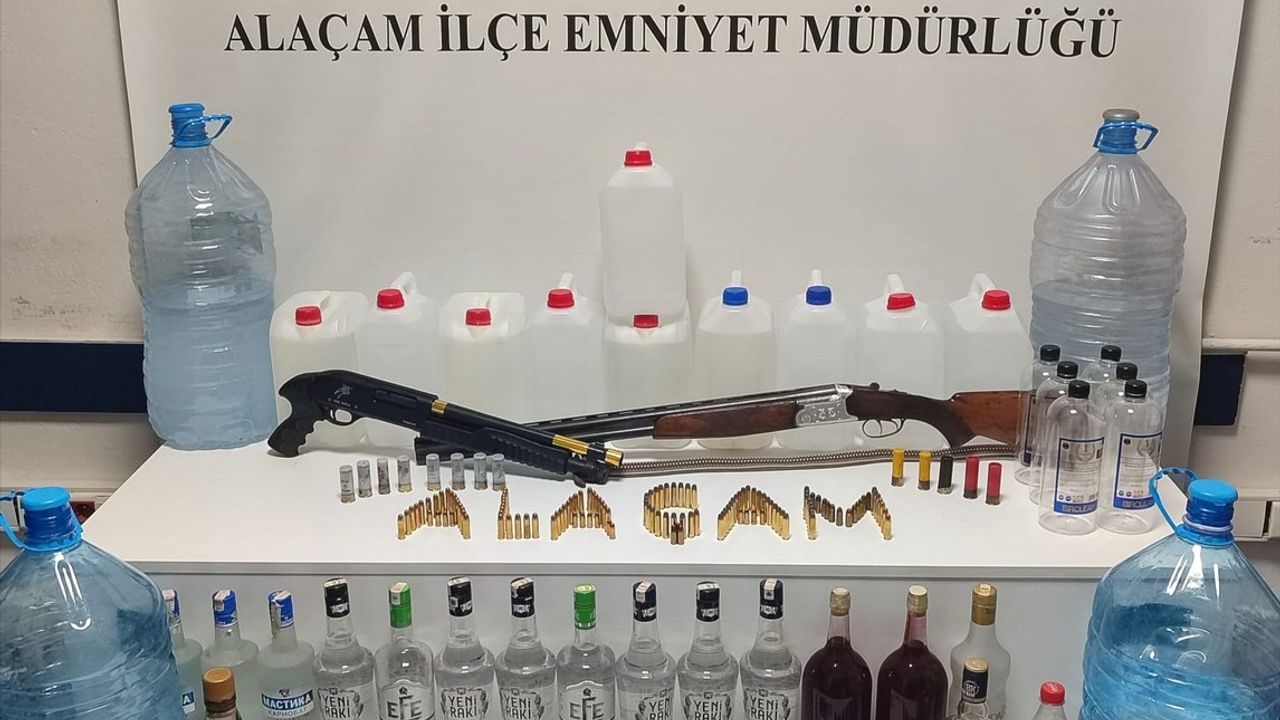 Samsun'da Sahte İçki Operasyonu: Üç Zanlı Yakalandı