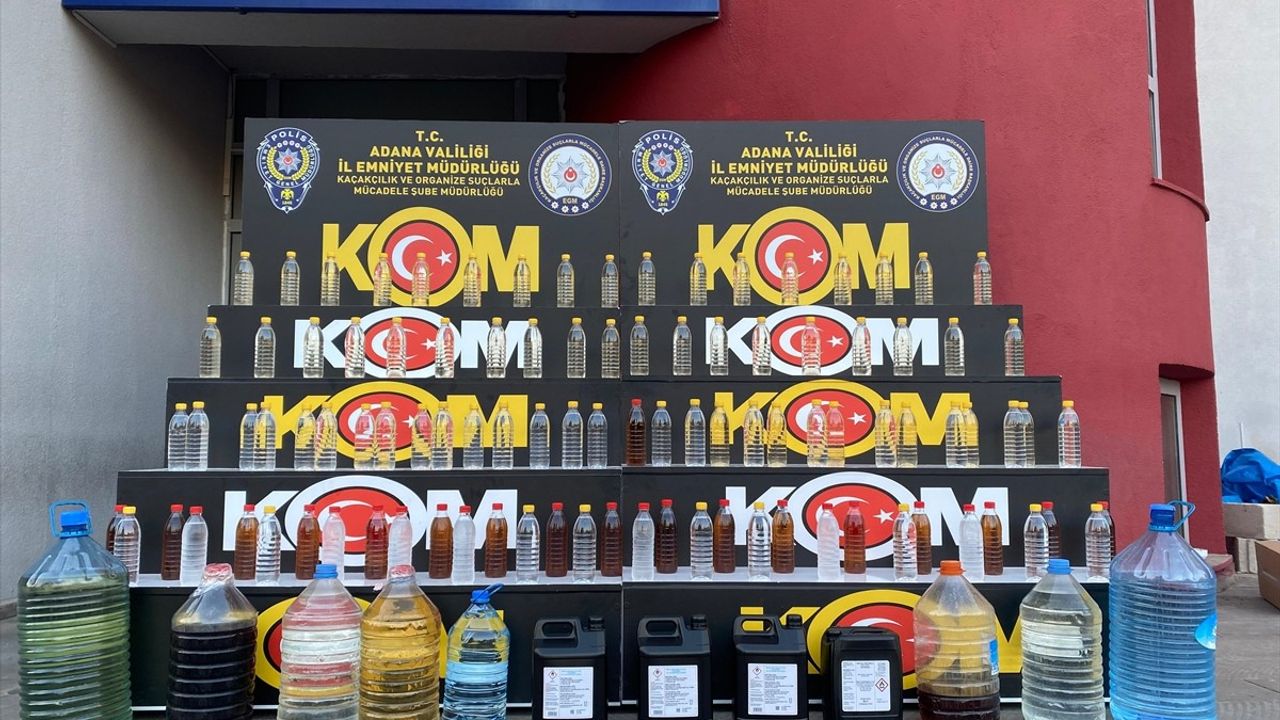 Adana'da 175 Litre Sahte İçki Operasyonu