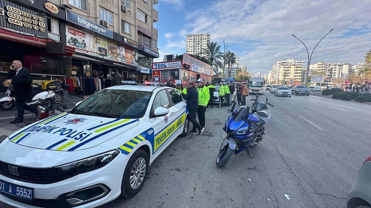 Adana'da Dron Destekli Trafik Denetimi