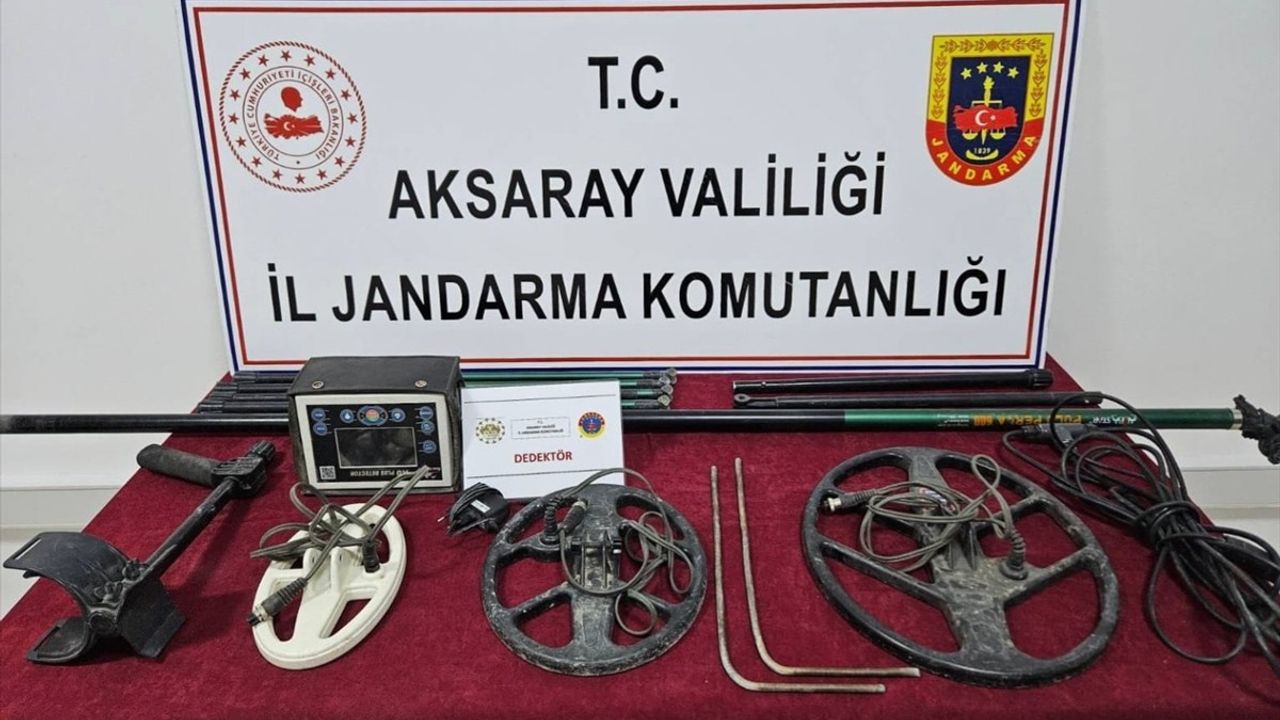 Aksaray'da Kaçak Kazı Operasyonu: Bir Kişi Yakalandı