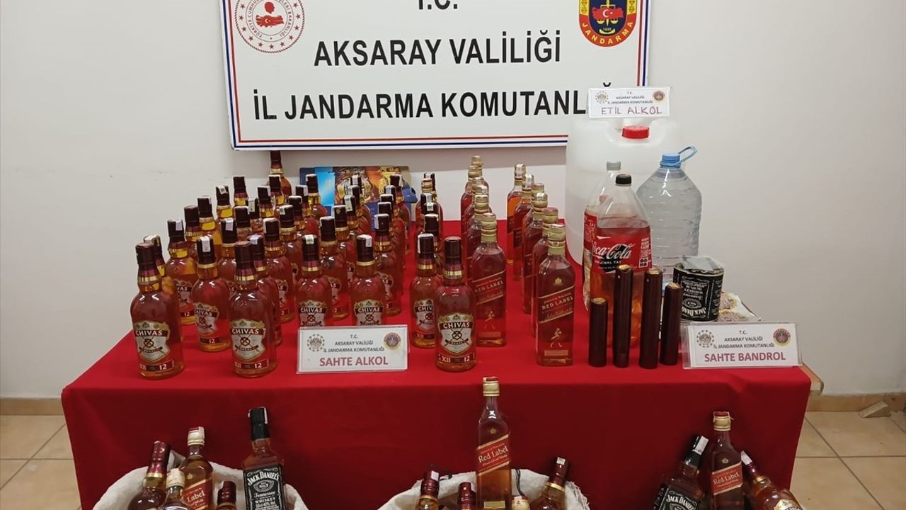 Aksaray'da Sahte İçki Operasyonu