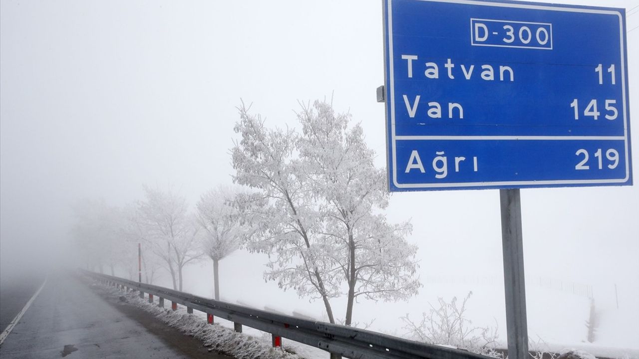 Bitlis'te Soğuk Hava ve Sis Etkili