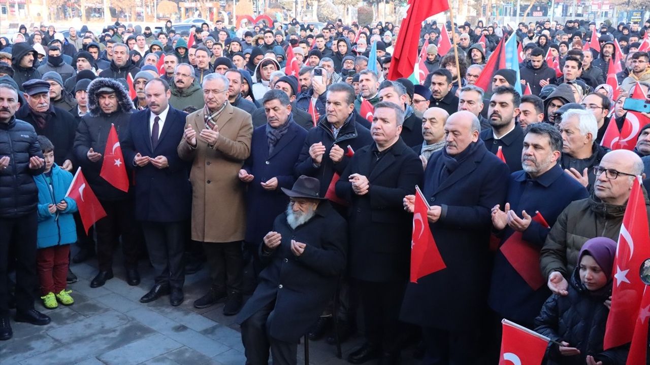 Erzincan'dan Gazze'ye Destek Yürüyüşü