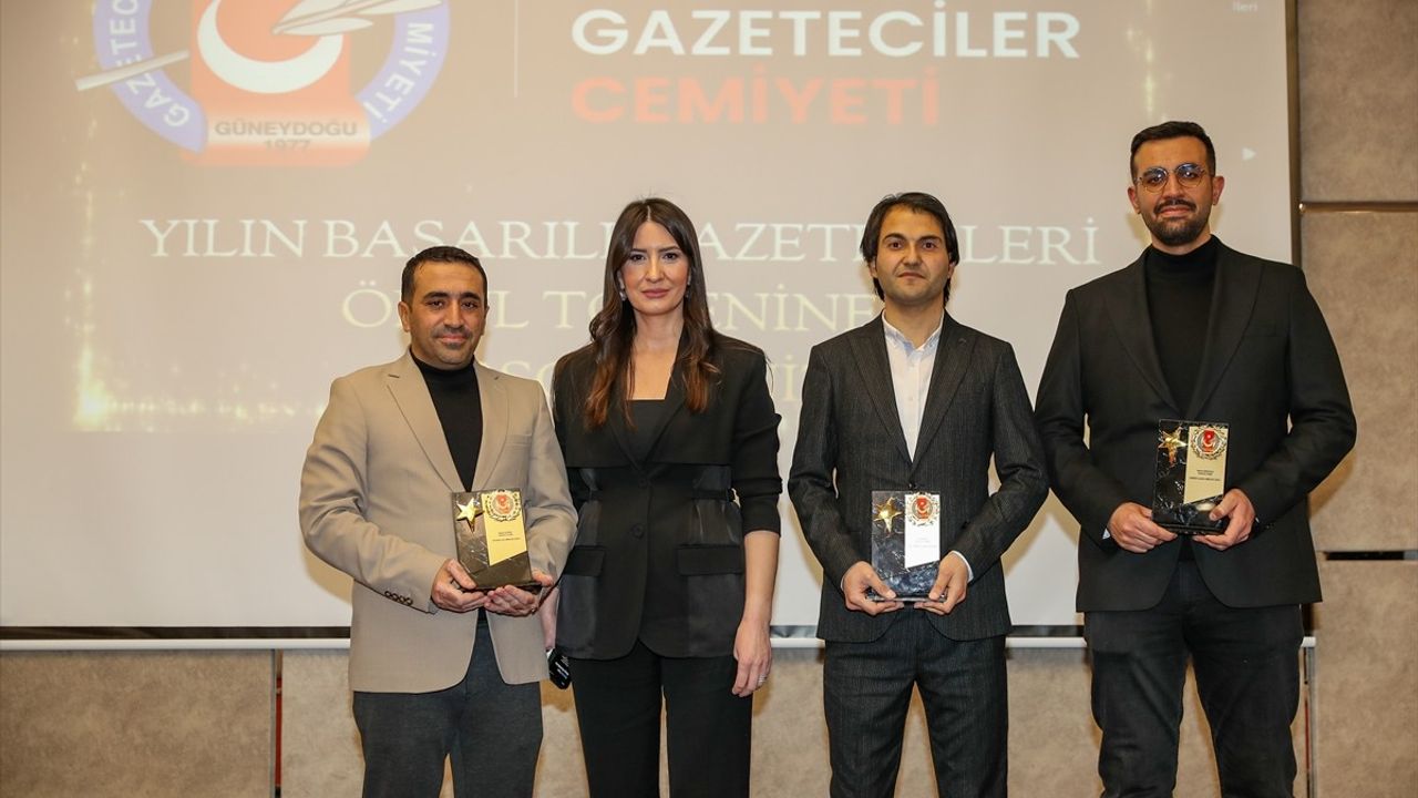 Güneydoğu Gazeteciler Cemiyeti 38. Yıl Başarılı Gazetecileri Ödüllerini Sahiplerini Buldu