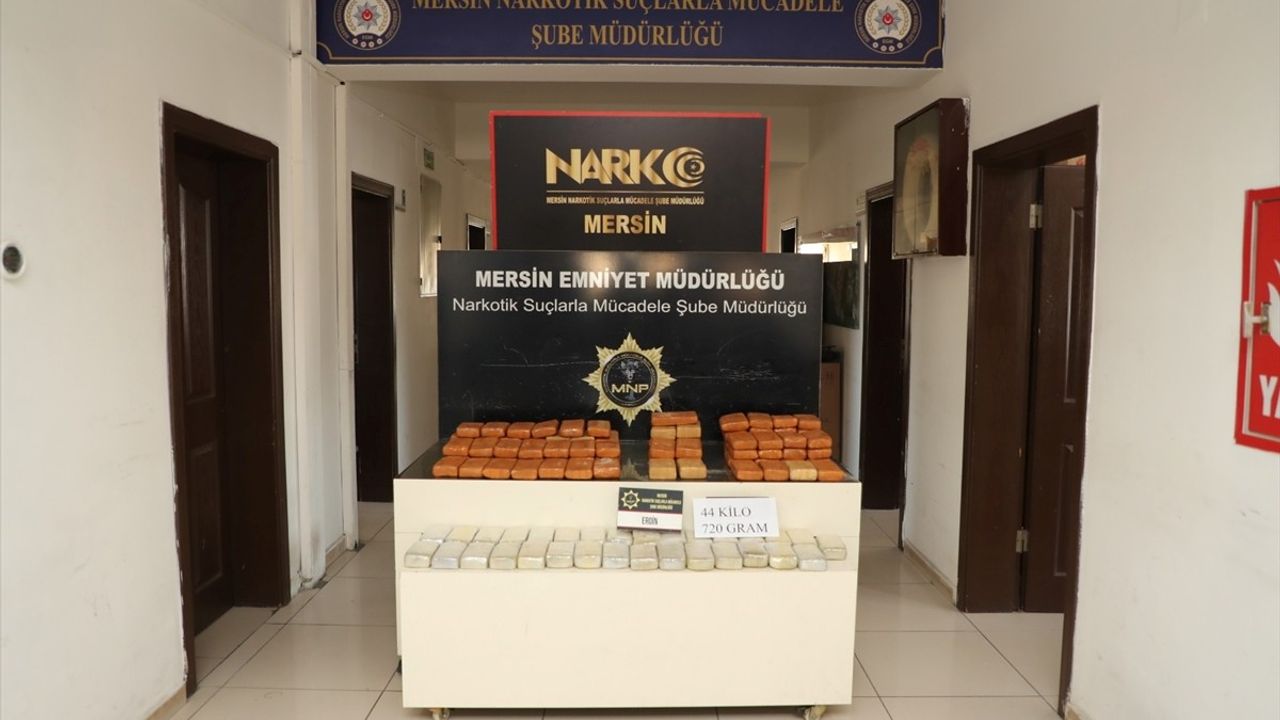 Mersin'de 44 Kilo Eroin Ele Geçirildi