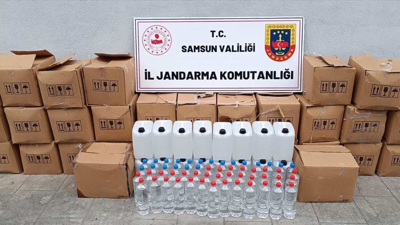 Samsun'da Etil Alkol Operasyonu: 755 Litre Ele Geçirildi