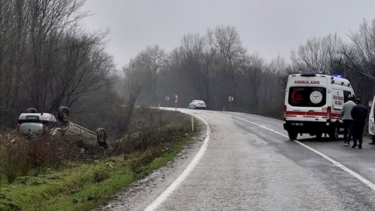 Sinop'ta Üç Trafik Kazasında 8 Yaralı