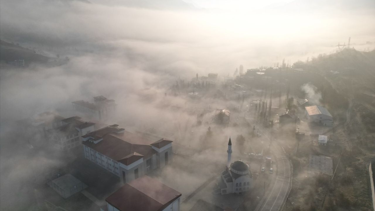 Uludere'de Havadan Görülen Sis Manzarası