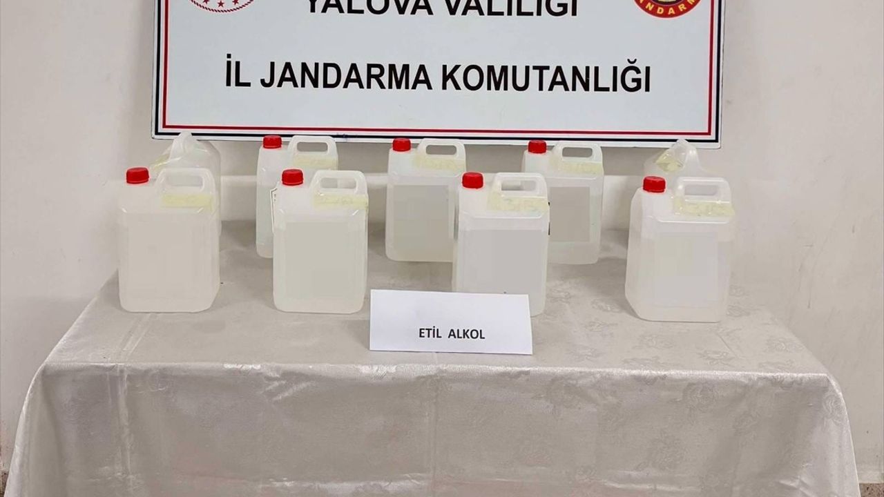 Yalova'da 45 Litre Etil Alkol Ele Geçirildi