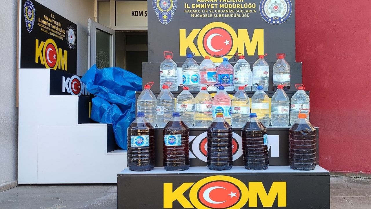 Adana'da 750 Litre Sahte İçki Operasyonu