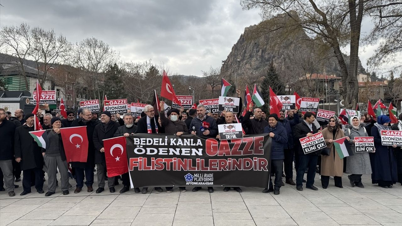 Afyonkarahisar'da Filistinlilerin Hakları İçin Protesto