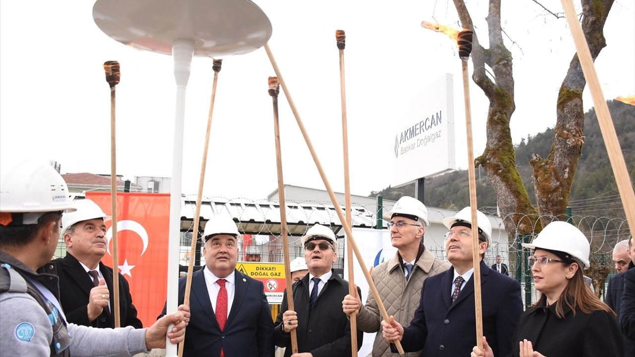 Bartın'da Doğal Gazın Ateşi Yakıldı