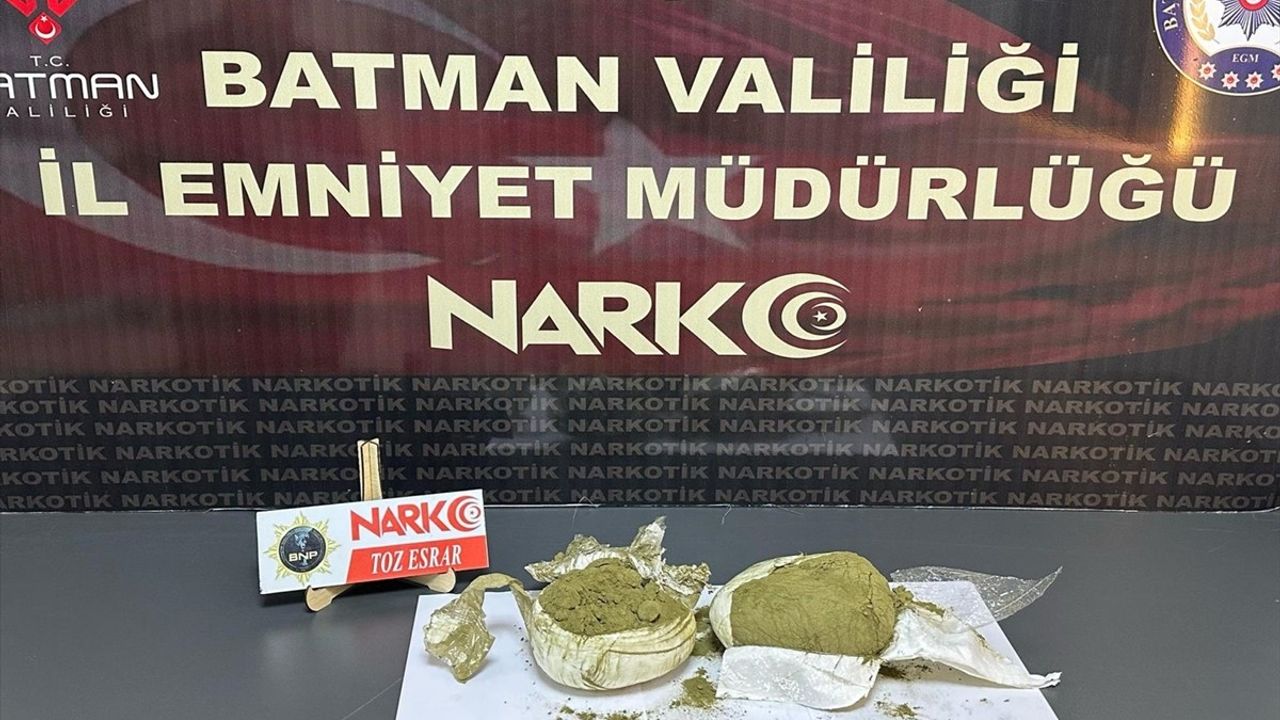 Batman'da Uyuşturucu Operasyonu: 2 Zanlı Tutuklandı