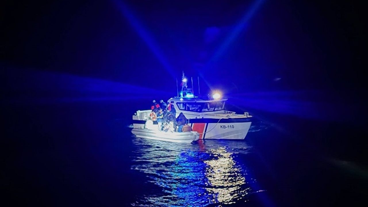 Bodrum Açıklarında Düzensiz Göçmen Operasyonu