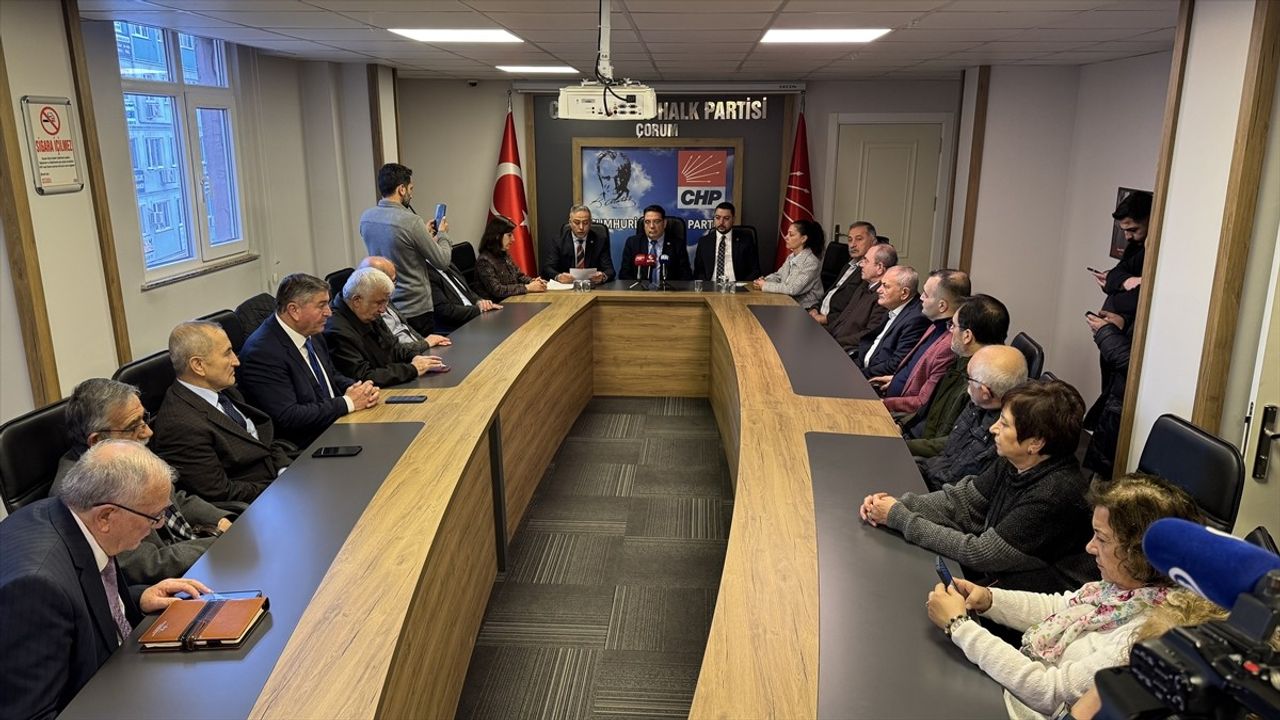 CHP Genel Başkan Yardımcısı Bağcıoğlu Çorum'da Basın Toplantısı Düzenledi