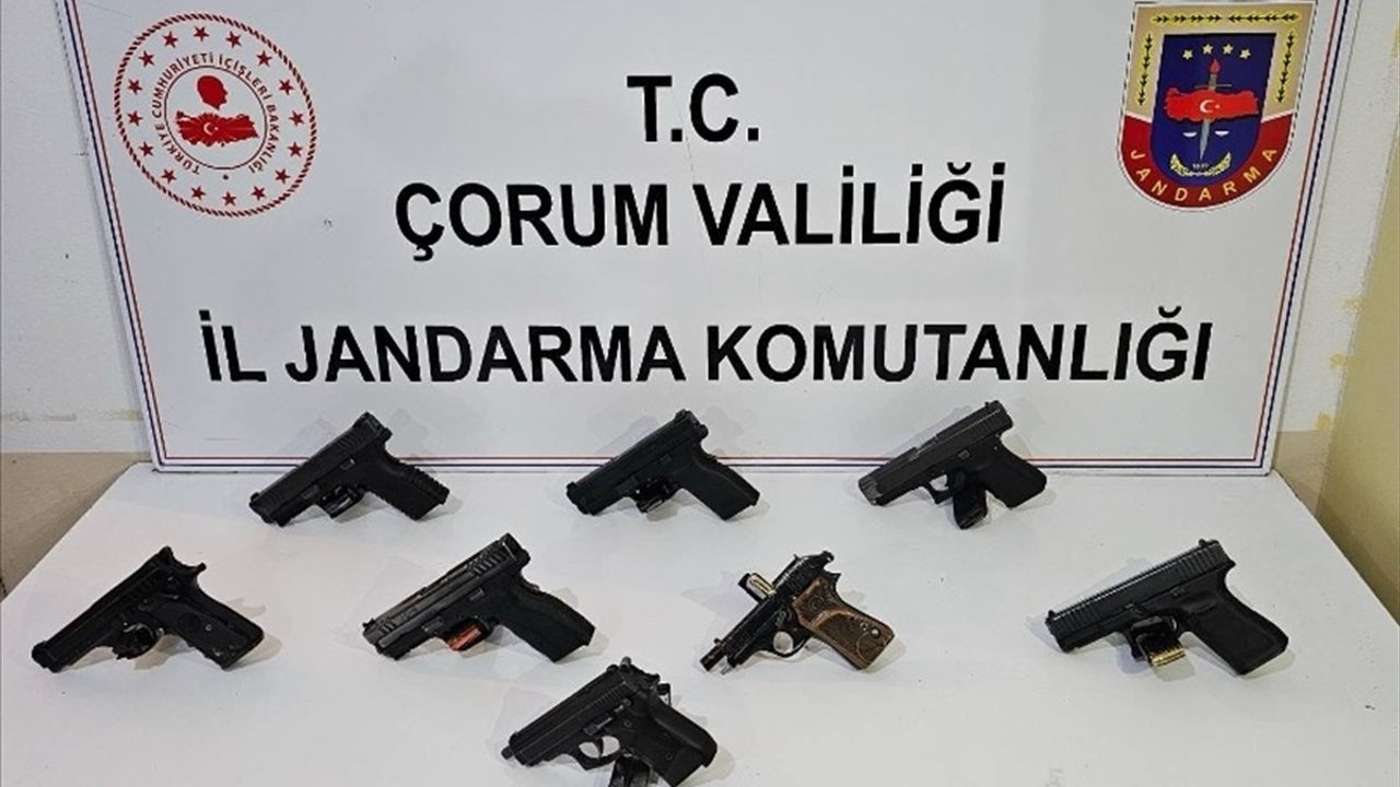 Çorum'da Yasa Dışı Silah Ticareti İdrak Edildi