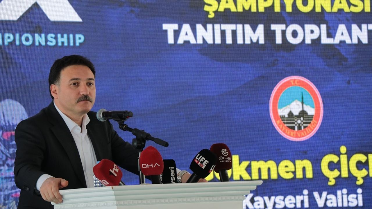 Erciyes'te Dünya Kar Motosikleti Şampiyonası'nın Tanıtımı Yapıldı