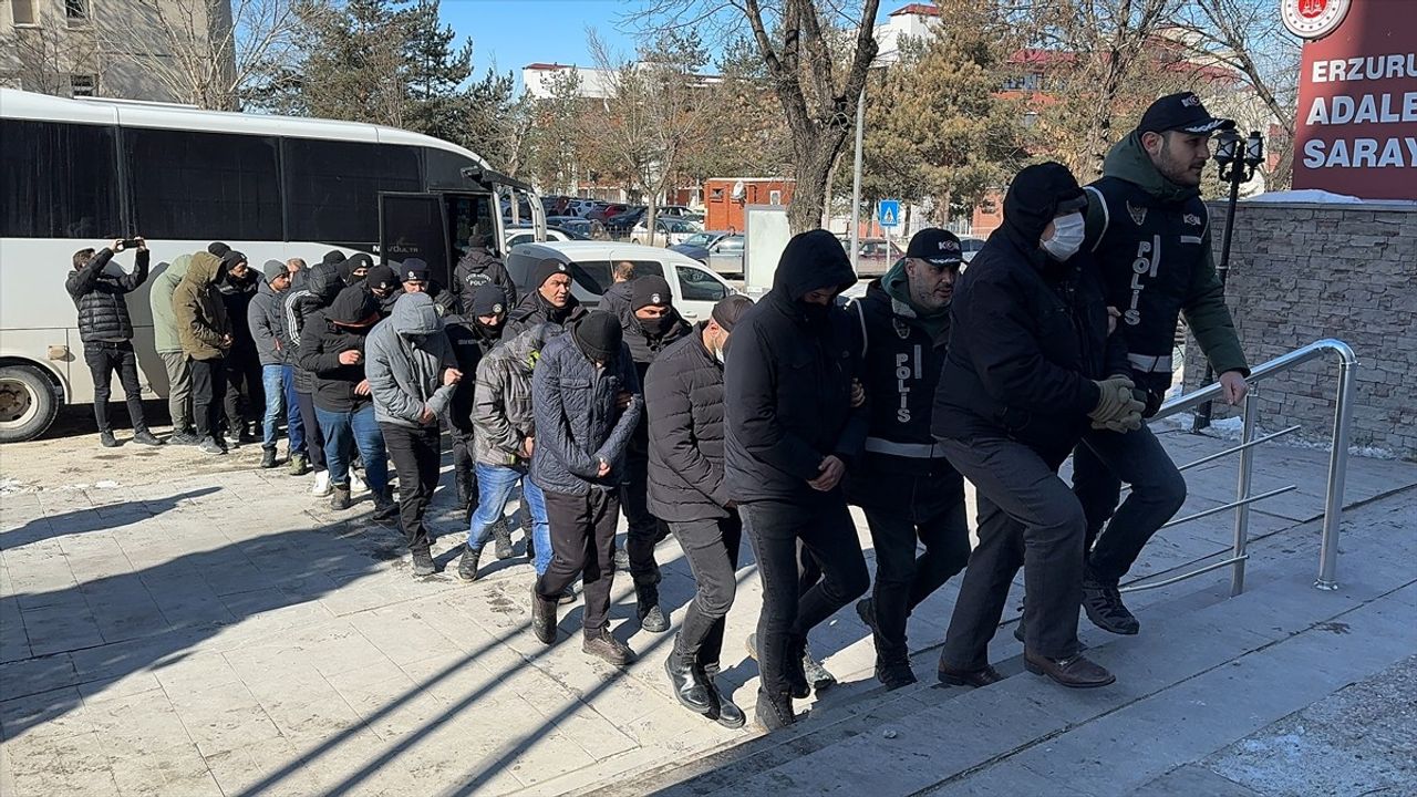 Erzurum'da Haksız Kazanç İddiasıyla 21 Şüpheli Yakalandı