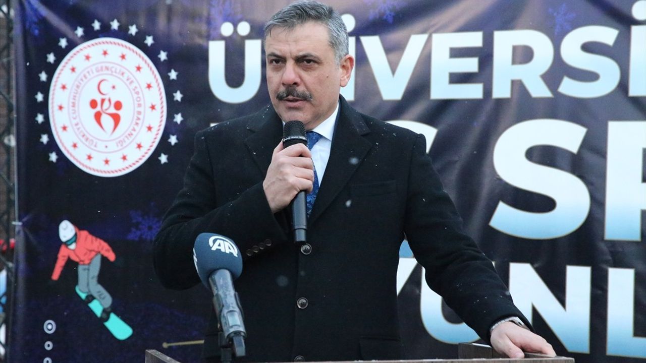 Erzurum'da Üniversiteler Arası Kış Sporları Oyunları Başladı