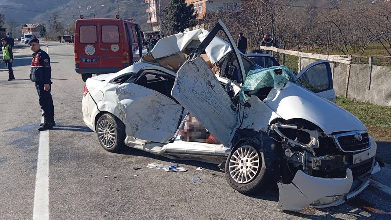 Giresun'da Feci Kaza: 3 Ölü, 1 Yaralı