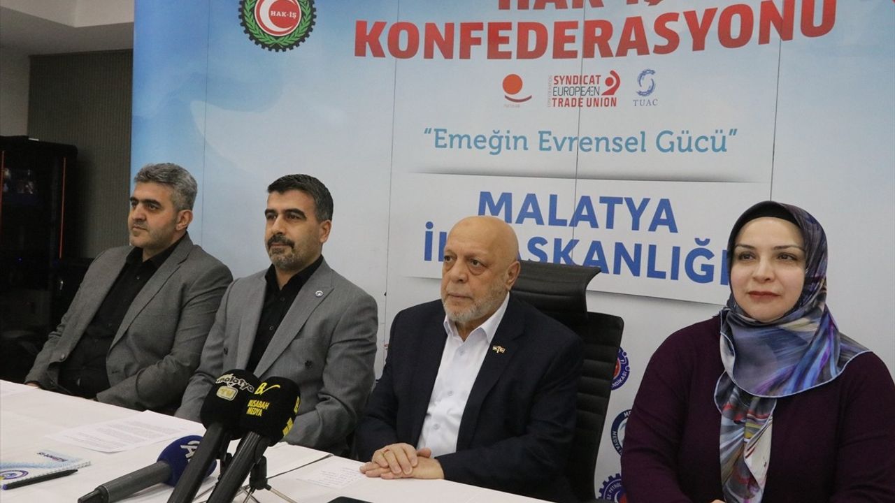 HAK-İŞ Genel Başkanı Arslan Malatya'da İşten Çıkarma İhlallerine Dikkat Çekti