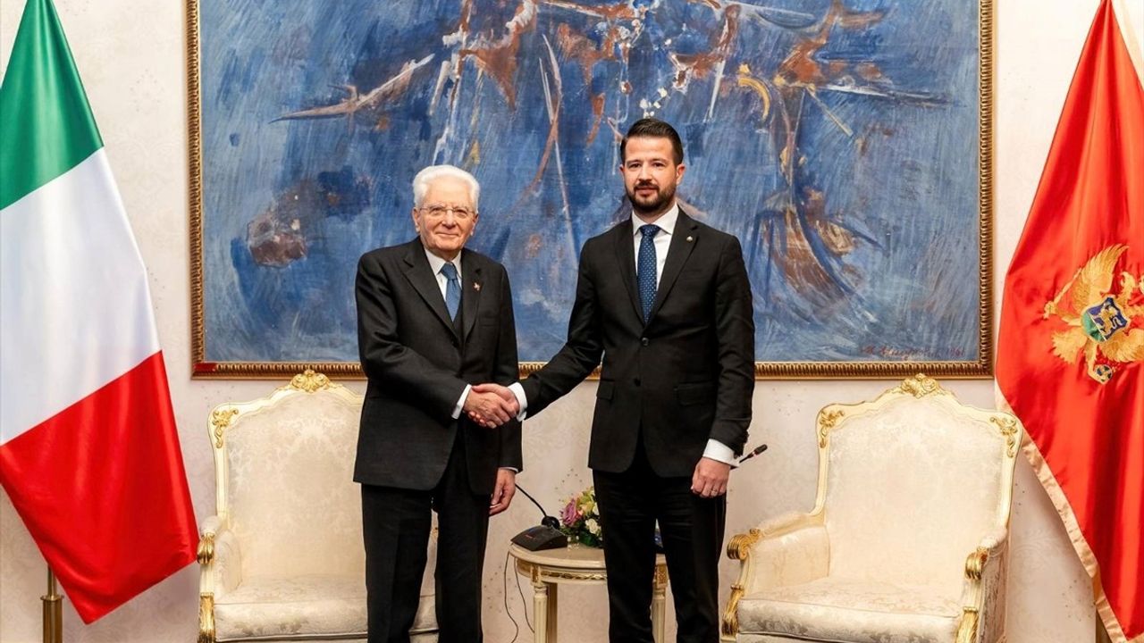 İtalya Cumhurbaşkanı Mattarella'dan Karadağ'a AB Üyeliği Vurgusu