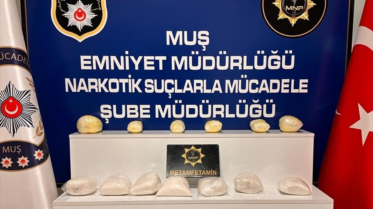 Muş'ta 17 Kilo Uyuşturucu Operasyonu