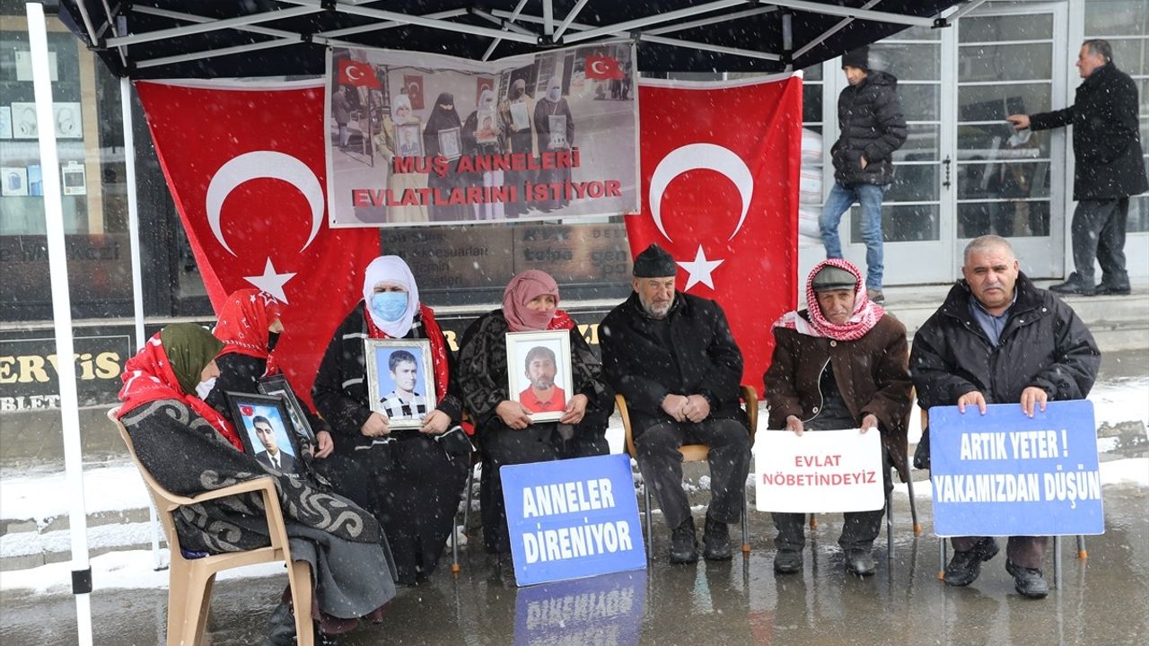 Muşlu Aileler DEM Parti Önünde Eylemde