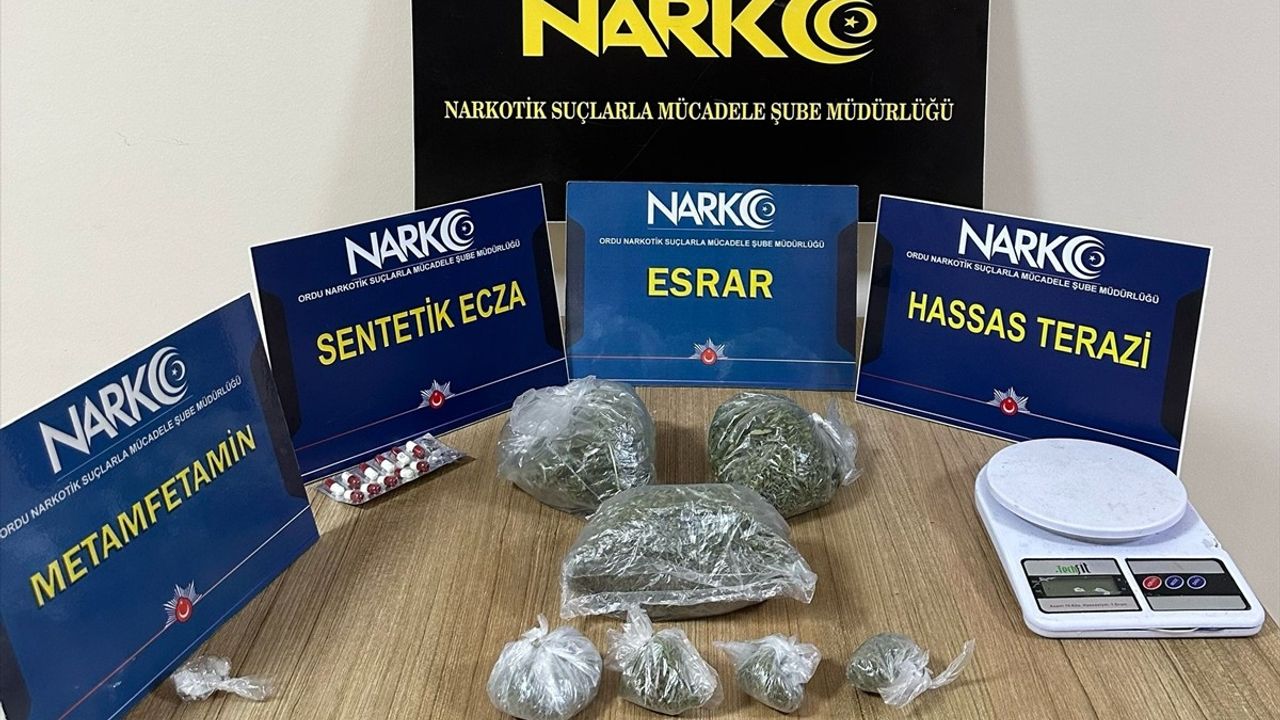 Ordu'da Uyuşturucu Operasyonu: 3 Tutuklama