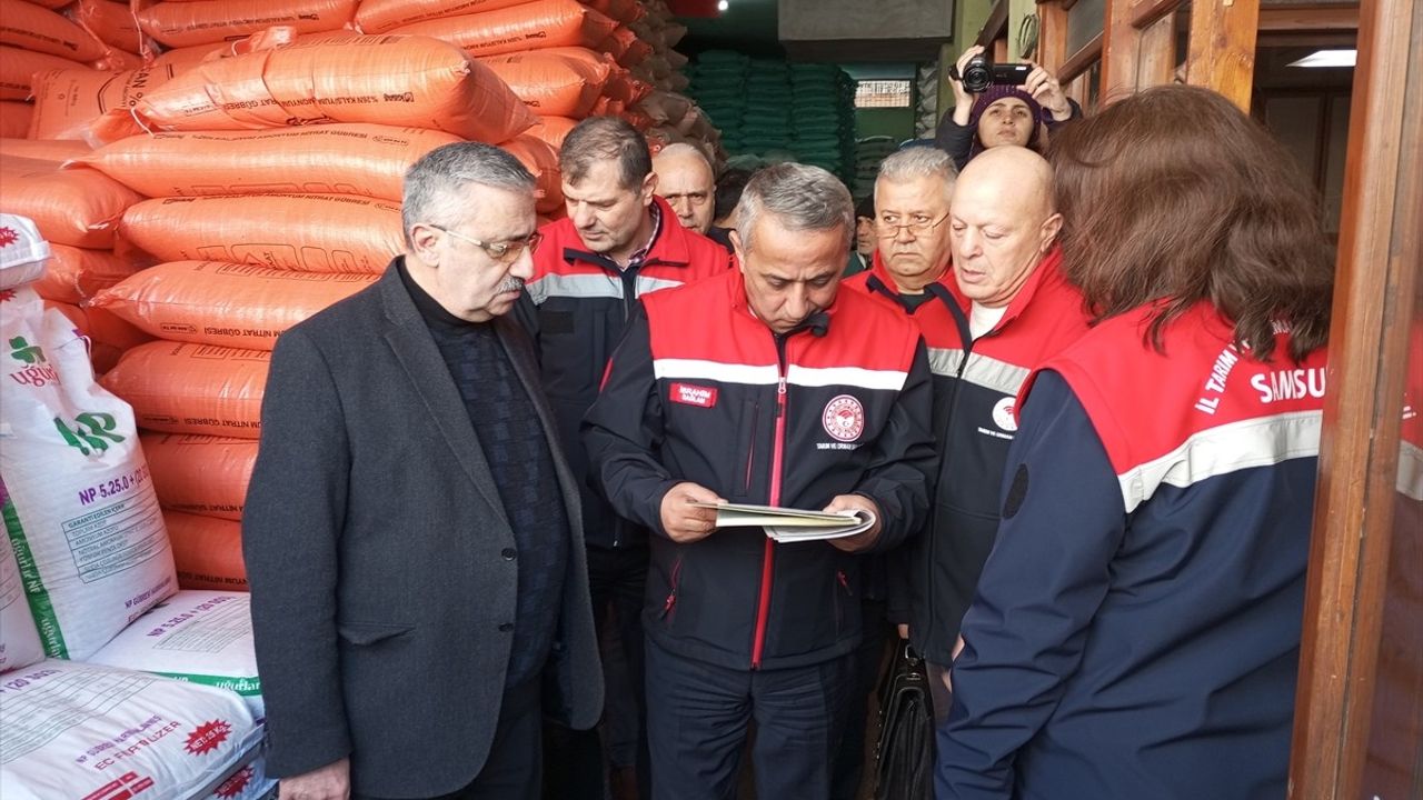 Samsun, Amasya ve Çankırı'da Gübre Bayileri Denetlendi