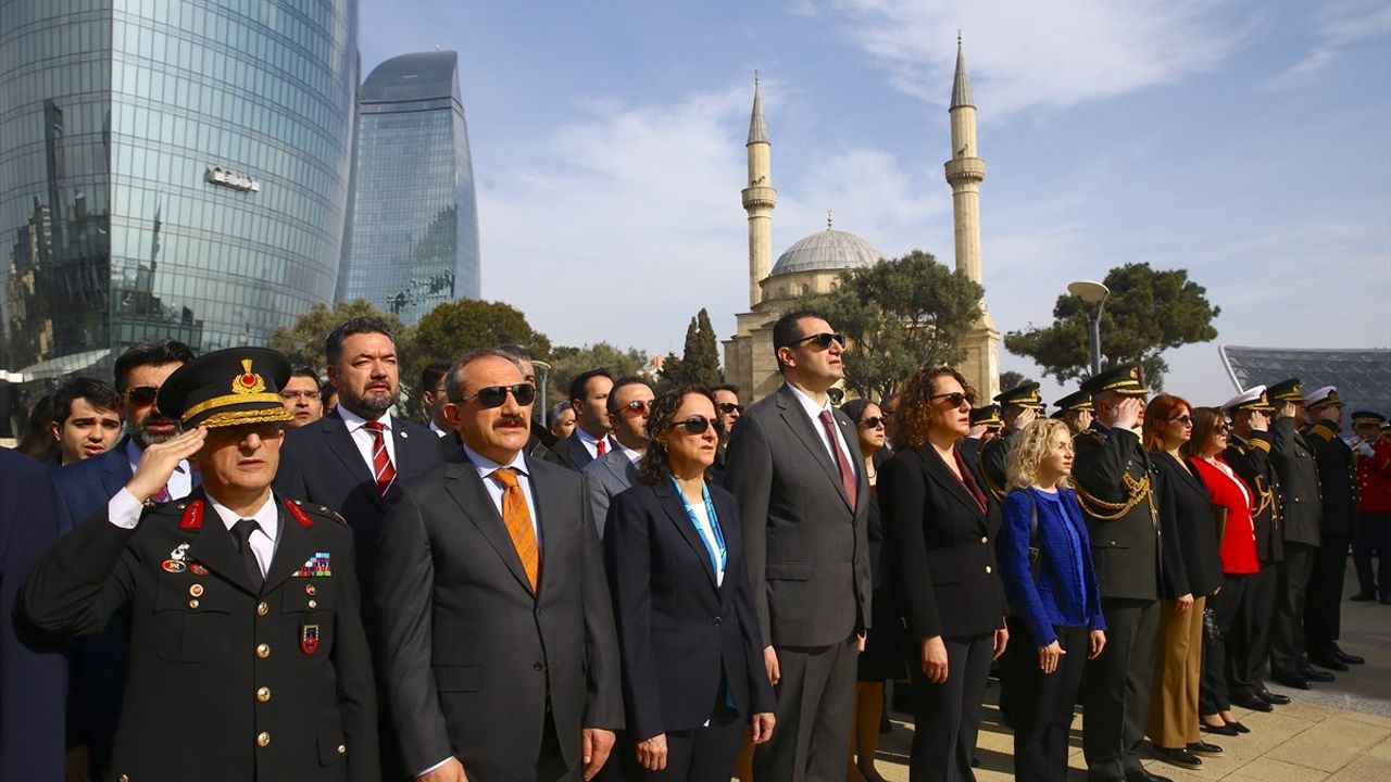 Azerbaycan'da Çanakkale Deniz Zaferi'nin 110. Yıl Dönümü Töreni