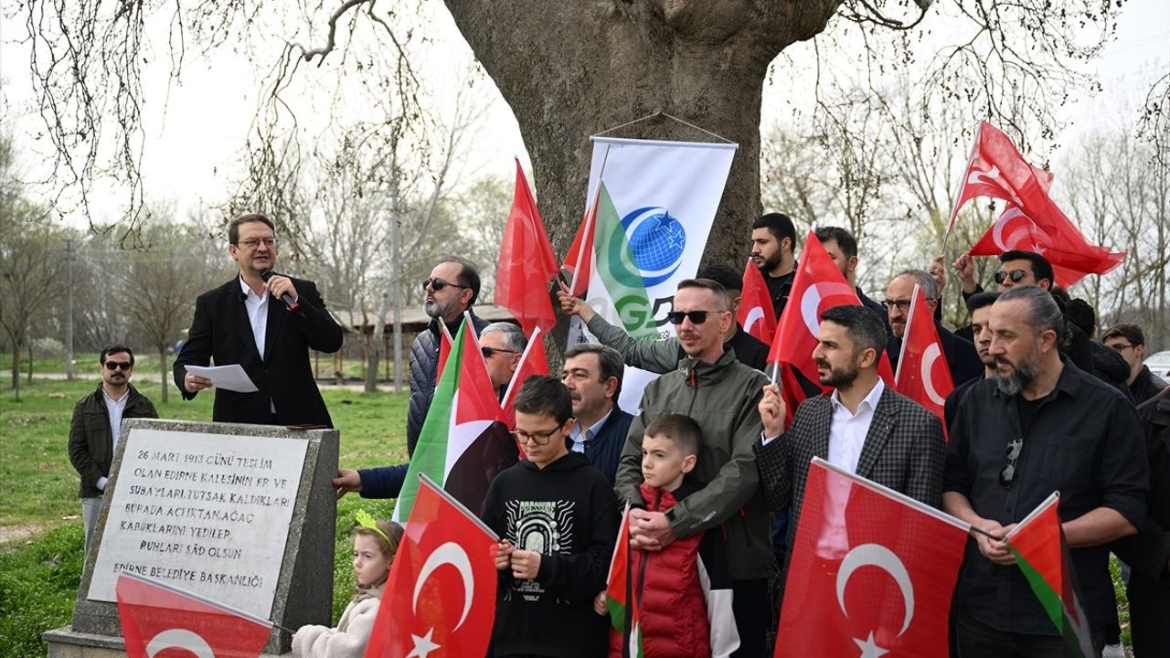 Edirne'de Balkan Savaşları ve Gazze Şehitleri Anıldı