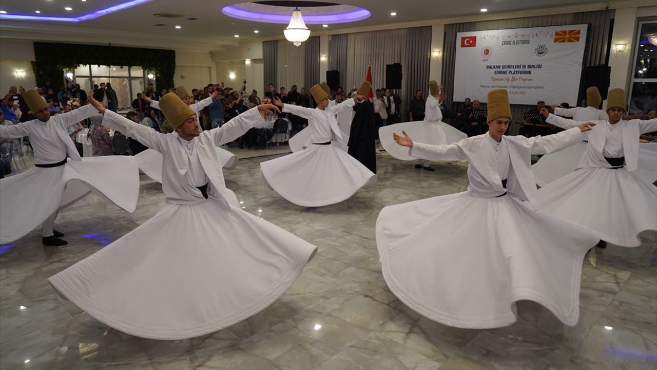 Edirne Valiliği Kuzey Makedonya'da İftar Programı Düzenledi