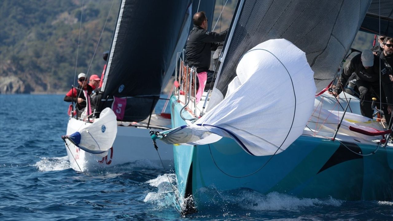 Göcek Kış Trofesi Yat Yarışları'nın 3. Ayağı Fethiye'de Başladı