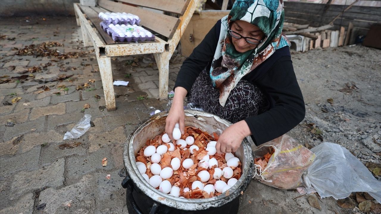 Iğdır'da Süslenmiş Yumurtalar Nevruz'a Renk Katıyor