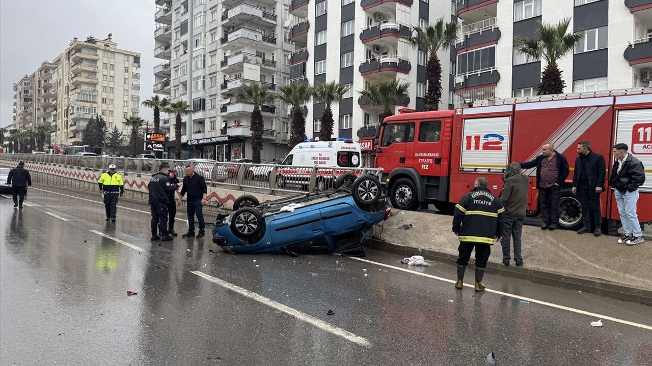 Kahramanmaraş'ta Sağanak Yağış Sorun Yarattı