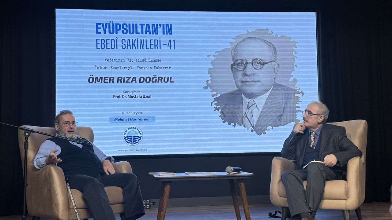 Ömer Rıza Doğrul’un 73. Vefat Yıldönümünde Anma Etkinliği