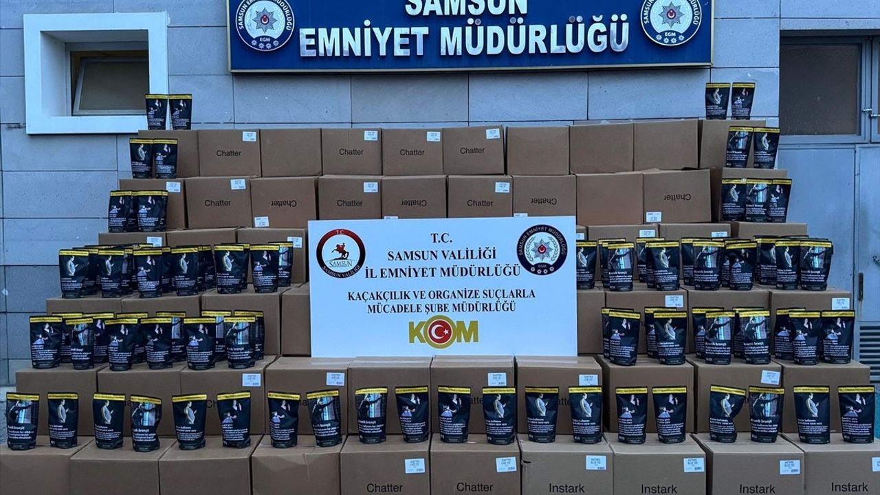 Samsun'da 650 Kilogram Kaçak Tütün Operasyonu