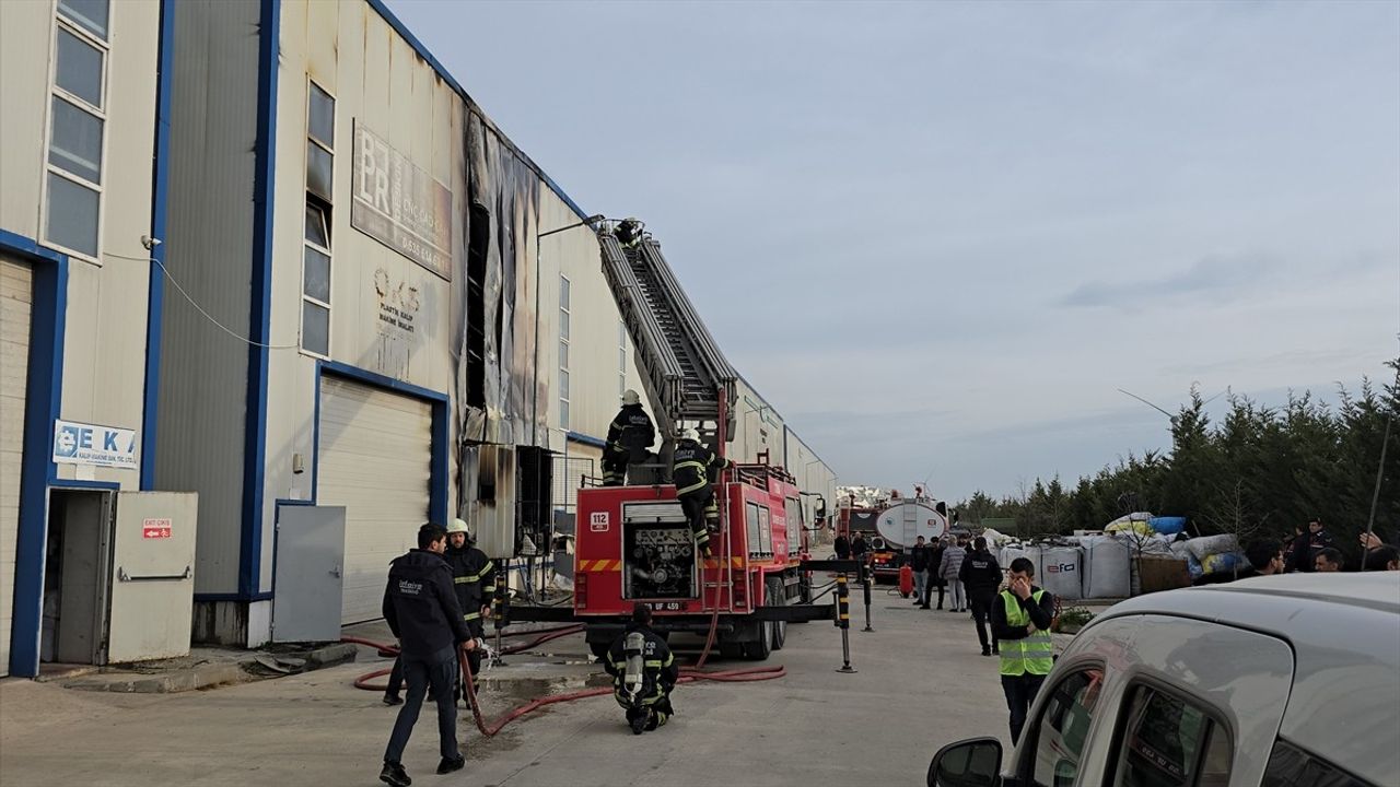 Tekirdağ'da Kalıp İşleme Atölyesinde Yangın