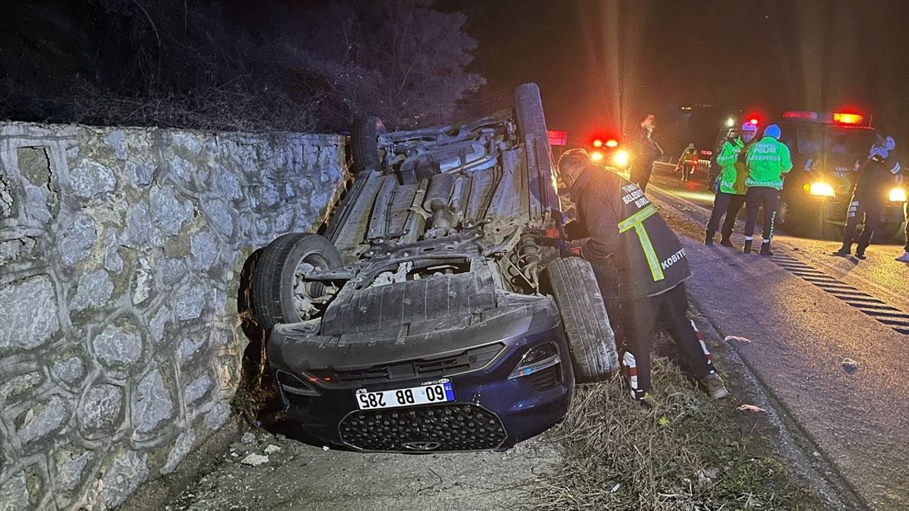 Tokat'ta Cip Devrildi: 4 Yaralı