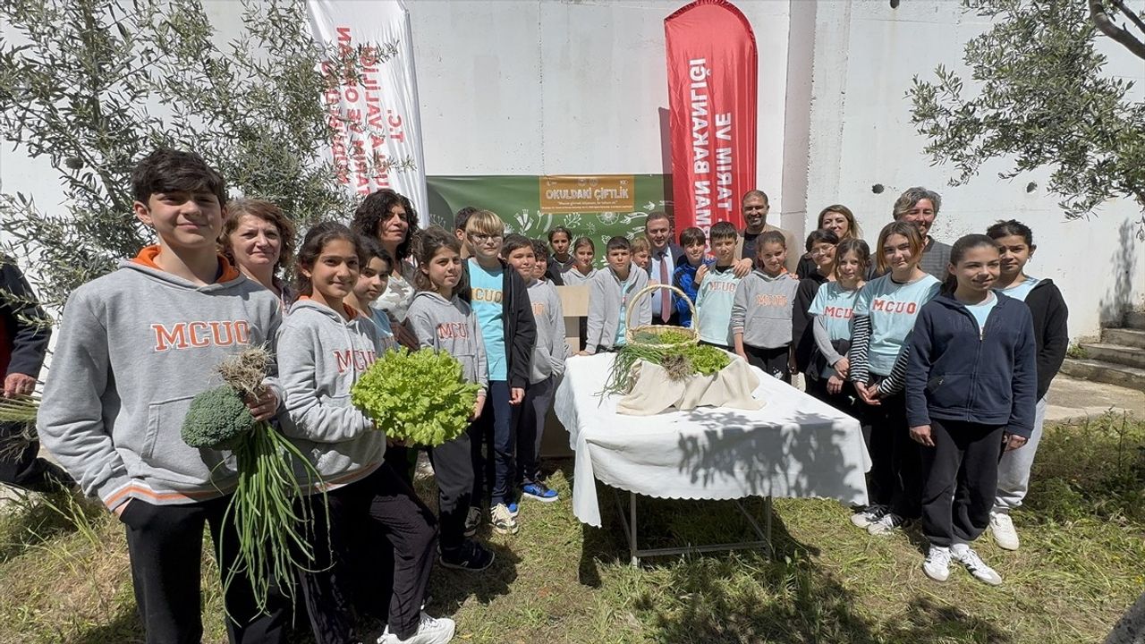 Bodrum'da Okuldaki Çiftlik Projesi ile Hasat Sevinci