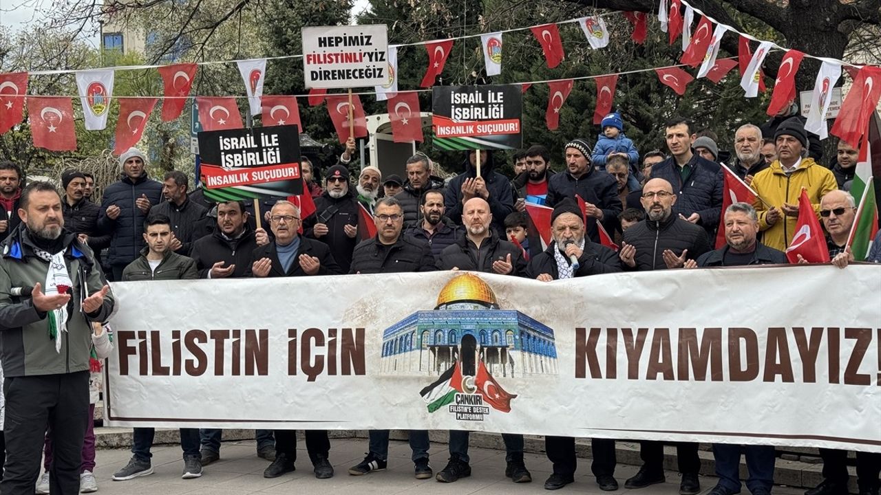 Çankırı ve Kastamonu'da Gazze İçin Protesto Gösterisi