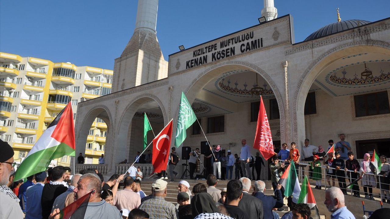 Gazze İçin Mardin'de Büyük Destek Yürüyüşü